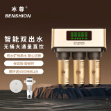 冰尊（BENSHION）净水器家用直饮双出水母婴版智能厨房净水机RO反渗透纯水机弱碱性ML600 套餐二(标配)+中央前置