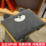 达克鸭学生坐垫凳子椅子垫子记忆棉教室宿舍用软舒适椅垫座垫屁股垫屁垫 哈士奇 小号长方形35*24厘米【有搭扣】