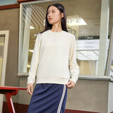 361°卫衣女士秋季运动休闲舒适宽松圆领长袖套头上衣662334801D-1