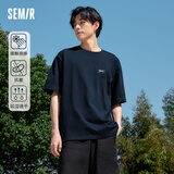 森马（Semir）[凉感抗菌吸湿速干]遮热短袖T恤男t25春夏新款印花109925100102
