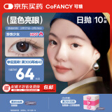 可糖 美瞳日抛名画高光 小直径彩色隐形眼镜10片装 月光缪斯 0度