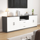 沐瑾宁高款电视柜落地2024最新款客厅家用卧室小户型电视机柜现代简约 星空灰高柜180*30*70