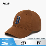 MLB帽子男女情侣棒球帽大标软顶鸭舌帽四季运动帽3ACP6601N-43BRD-F