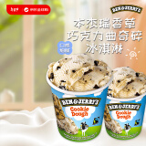 BEN & JERRY'S香草巧克力曲奇碎冰淇淋465ml 本杰瑞 冰淇淋 雪糕