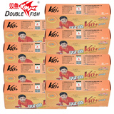 双鱼（DOUBLE FISH）乒乓球一星1星乒乓球训练用球展翅V40+黄色8盒套装（80只）