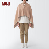 MUJI 可两面使用的雪尼尔毛毯 毯子盖毯披肩办公室午睡午休空调毯 粉色 80*130cm