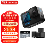 GOPRO HERO11 运动相机 户外摩托行车记录仪 防水防抖滑雪照相机 挂脖gopro骑行摄像机 续航套餐 运动相机