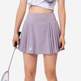 迪卡侬运动短裙羽毛球裙网球裙女裙裤半身裙百褶裙 【2025新色】青莲紫短裙 M