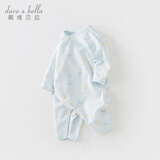 戴维贝拉（DAVE＆BELLA）新生婴儿衣服春秋女宝宝新生儿连体衣男宝宝和尚服