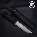 MORAKNIV 瑞典莫拉户外小直刀野营装备露营工具黑客系列高硬度多用途小刀 基础版 不锈钢版