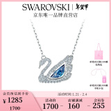 施华洛世奇（SWAROVSKI）新年礼物Swan优雅天鹅项链女吊坠轻奢小众送女友生日礼物女 【爆款】125周年蓝色5533397