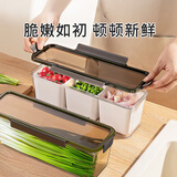 家の物语（KATEI STORY）日本进口香菜小葱收纳盒冰箱芫荽整根保鲜神器食品级面条鸡蛋备菜 升级款【内带3个盒子】 3L 单件装