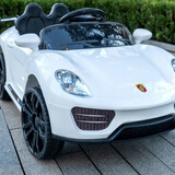 岁彩大号婴儿童电动车四轮带遥控摇摆四驱汽车可坐人小孩宝宝玩具童车 白色无遥控灯光音乐