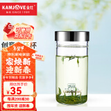 金灶（KAMJOVE）月牙杯水杯玻璃杯泡茶杯耐热玻璃便携车载杯茶具 个人水杯 TP-57/380毫升