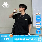 卡帕（Kappa）背靠背运动t恤短袖2025新款男夏季纯棉跑步半袖上衣K0D32TD21V