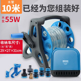 BESSN鱼缸换水器电动抽水鱼缸加水吸便吸鱼粪清理抽水泵洗沙器换水神器 10米【55W电动换水套装】+收纳车