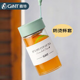 嘉特（GiNT）玻璃杯高硼硅玻璃水杯子 女生便携牛奶咖啡防烫高颜值茶杯家居馆