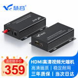 慧谷 HDMI光端机 高清视频光端机 光纤转hdmi传输器  HDMI光纤延长器4K HDMI转光纤收发器键鼠USB 1对 【迷你款】1路HDMI光端机丨FC接口