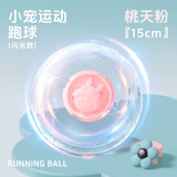 宠尚天 仓鼠跑轮球龙猫大号转轮带支架松鼠仓鼠金丝熊用品玩具 风火轮跑球 闪光粉红15cm