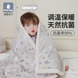 little tiny恒温豆豆毯婴儿秋冬款宝宝空调被子新生儿春纱布盖毯儿童a类四季 奇幻森林（25-28℃）竹纱+豆豆毯 【厚度选择建议根据室温】