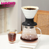 HARIO聪明杯V60过滤滤杯陶瓷聪明杯冲咖啡过滤滤杯带开关200ML黑色
