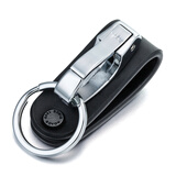 博友皮座钥匙扣汽车挂扣穿皮带男士腰挂钥匙链锁匙扣钥匙环钥匙圈挂件 B603【新A3304】