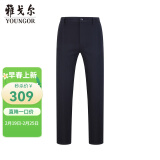 雅戈尔（YOUNGOR）休闲裤男DP棉免烫不易皱裤子自然垂顺易打理新品 VCDP329979AWB黑色 33/82A