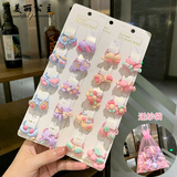 美丽公主 宝宝皮筋不伤发小号发圈儿童发饰婴幼儿可爱迷你头绳小揪揪头饰 2#B款小发圈40根装（送纱袋）