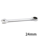 伊莱科（ELECALL）固定头棘轮扳手 24mm 快速开口两用梅花扳手五金工具省力自动扳手