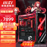 微星MSI全家桶 i7 14700KF 微星RTX4070tis显卡4070S/5080电竞游戏台式组装电脑主机整机AI剪辑DIY组装 14600KF+4070S丨电竞板丨配置四