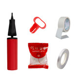 狮洛德 气球打气筒生日点胶场景布置打结器不伤墙美纹胶丝带全套配件