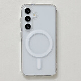 LNXXS 适用三星s25ultra手机壳透明亚克力galaxys25磁吸无线充电s24软边s23ultra简约高级感s22u保护套 全透明磁吸【软边硬底亚克力】 三星Galaxy S25+