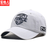 笙格儿 帽子男户外棒球帽韩版潮牌出游防晒帽休闲太阳帽秋冬百搭鸭舌帽女士 白色 均码可调节
