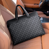 WILLIAMPOLO男士礼物商务公文包男手提包大容量商务男包14英寸电脑包时尚潮流 时尚印花款（37*28.5cm） 14英寸