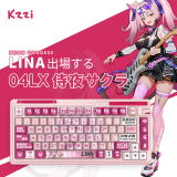 珂芝（KZZI）K75lite三模机械键盘IP版无线蓝牙PBT键帽RGB客制化全键无冲gasket游戏键盘热插拔Lina彩虹轴