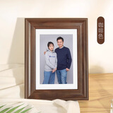 伊眸（YIMOU）复古小相框空框摆台六6寸7寸A4照片墙画框装裱框空框挂墙摆台定制 945款-咖啡色 7寸挂摆【可放12.8*17.8cm】