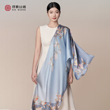 绣娘丝绸桑蚕丝真丝丝巾礼盒女士高档围巾披肩长巾送长辈妈妈生日礼物