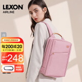 乐上（LEXON）双肩包女13.3英寸商务笔记本电脑书包休闲通勤旅行背包情人节礼物