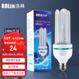 洛林（ROLin）led灯泡节能灯玉米泡U型灯管e27大螺口家大功率超亮灯泡24W白光