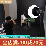 神牛（Godox） SL150W三代直播间补光灯LED摄影灯儿童常亮灯太阳灯影视灯美颜灯影棚视频灯 【套装3】SL150III三代单灯+灯笼罩+灯架 白光版