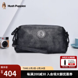 暇步士（Hush Puppies）男士手包轻奢高档品牌真皮商务手抓包2024新款头层牛皮双色手拿包 银灰色HA-1811711W-5813