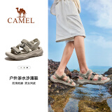 骆驼（CAMEL）2024夏季新品户外魔术贴凉鞋男女溯溪涉水速干沙滩鞋F14B162007