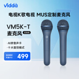 Vidda 海信  麦克风 VM5K-T 海信电视 Vidda电视定制 天籁K歌 无线麦克风 家庭KTV 双支套装