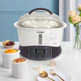 天际隔水炖锅 2.2L/3.2L/4L升电炖锅 家用陶瓷大容量电炖盅 煮粥锅煲汤锅 电炖炖锅 燕窝炖盅 隔水炖盅 3.2L 一锅四胆