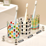 家の物语日本玻璃漱口杯刷牙杯家用轻奢洗漱杯成人水杯放牙刷杯子情侣牙缸