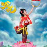 哪吒2电影同款衣服男童女童cos动漫演出服儿童表演服装生日礼物 哪吒衣服全套 100 码-今日下单送头饰/眉心贴