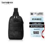 新秀丽（Samsonite）单肩斜挎包休闲包旅行包时尚潮男NV2*09005 黑色 