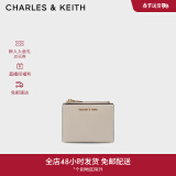 CHARLES&KEITH质感纯色包包女包多卡位短款钱包女士生日礼物CK6-10680907 Ivory象牙色 XXS