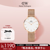 丹尼尔惠灵顿（DanielWellington）DW手表女表 简约女士手表 时尚欧美表送女友生日礼物DW00100163