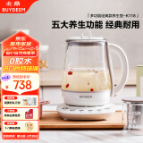 北鼎（Buydeem）【无胶水】养生壶中药壶多功能养生壶迷你玻璃煮茶器煮茶壶花茶壶燕窝银耳K118本白色【国家补贴】